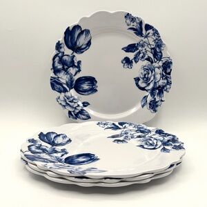 The Farmhouse Rachel Ashwell Classic Blue Floral Salad Plates - Set of 4